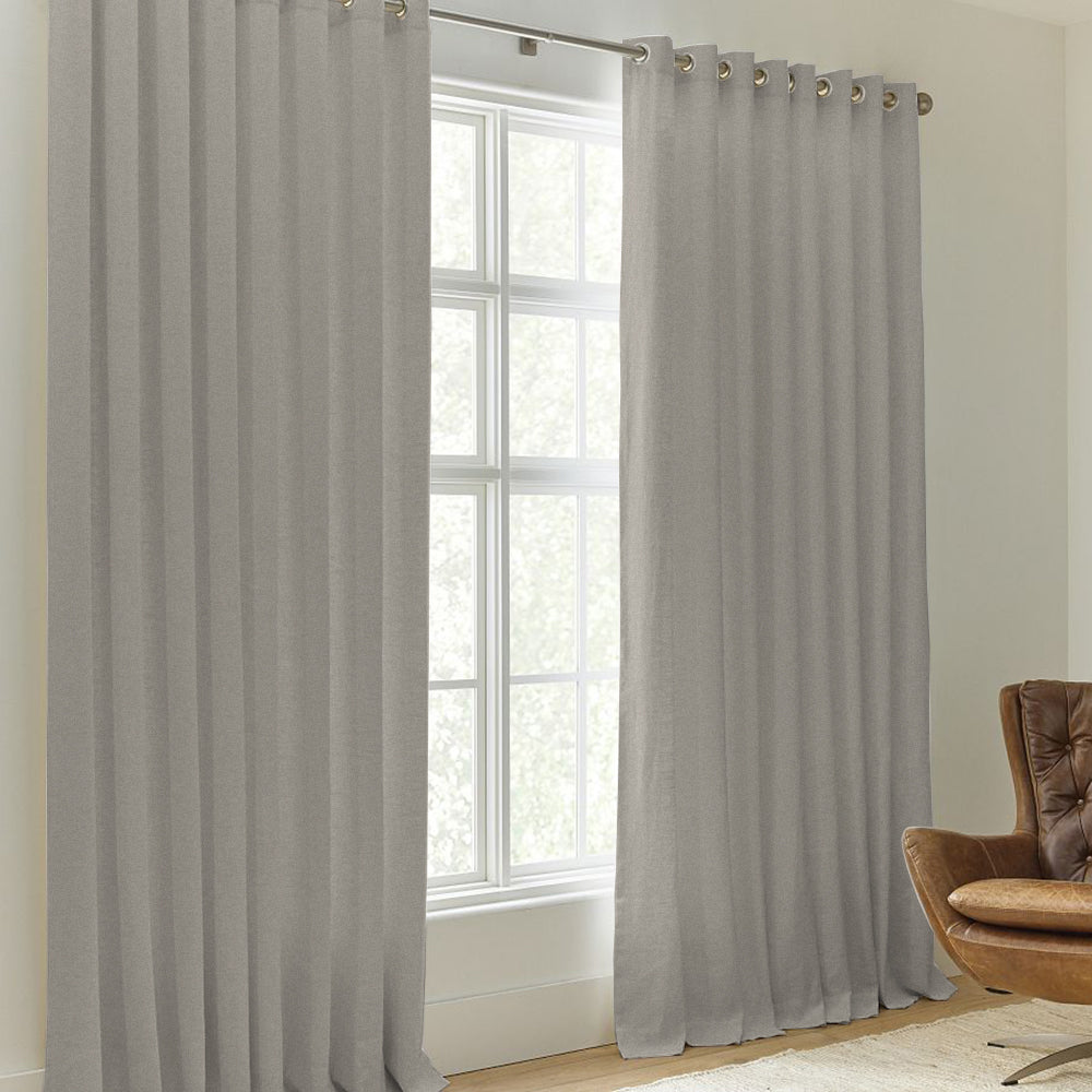 Sunny Linen Blackout Curtain Grommet