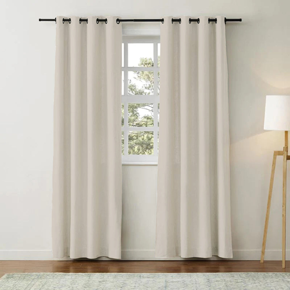 Aira Classic Linen Cotton Curtain Grommet