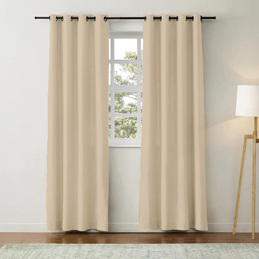 Aira Classic Linen Cotton Curtain Grommet