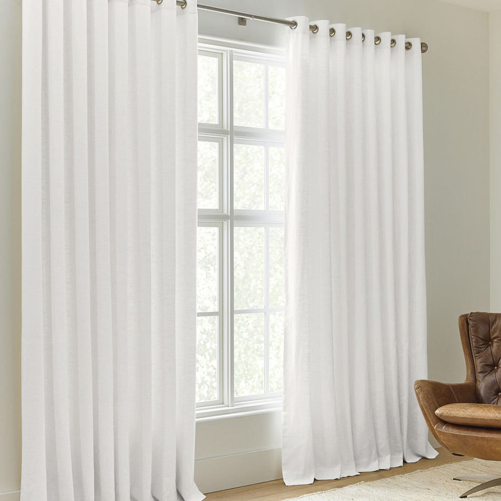Sunny Linen Blackout Curtain Grommet