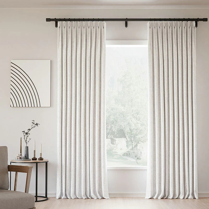 Zoe Linen Curtain Pleated
