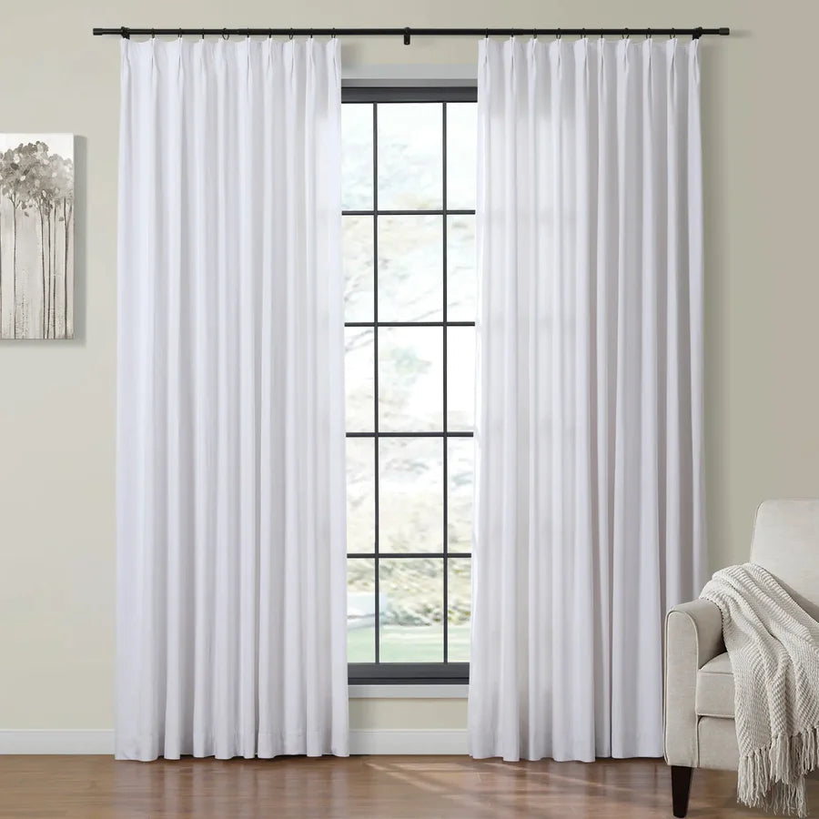 Velvet Curtain Pinch Pleated Plushy