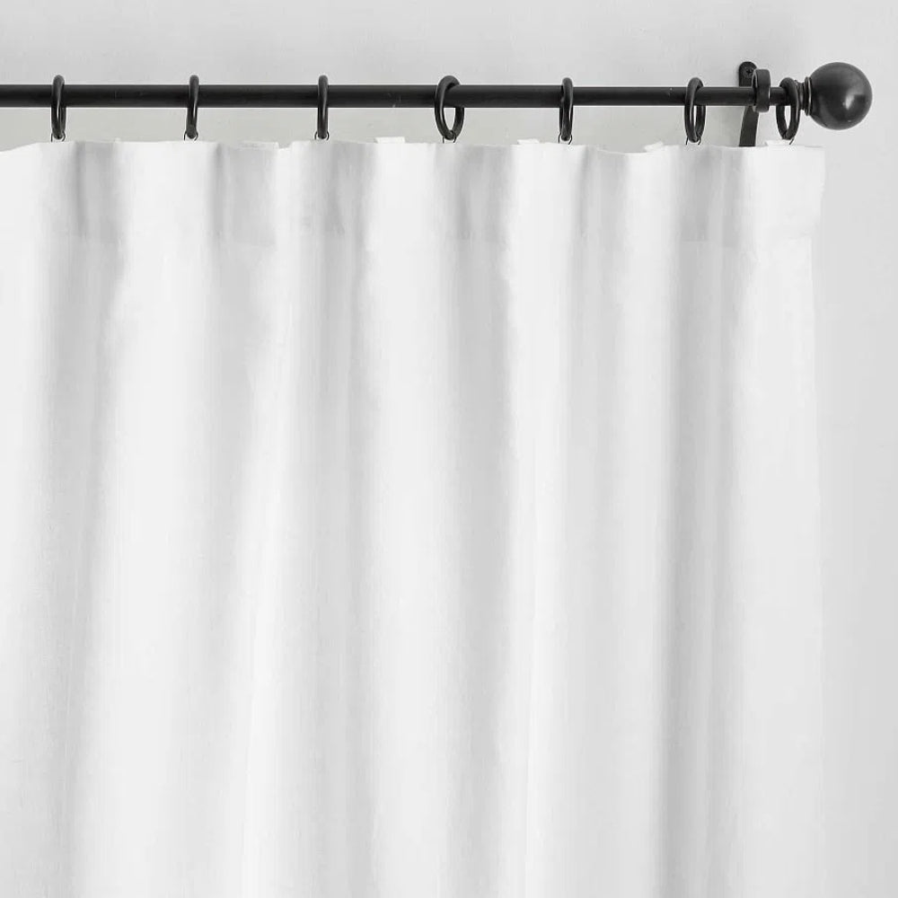 Skyler Linen Blackout Curtain Soft Top